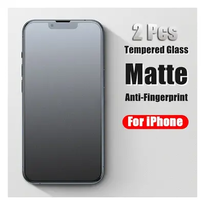 TEMU 2pcs For Iphone 7/8/se/x/xs/xr/11/12/13/14/15 Full Tempered Glass Screen Protector Frosted 