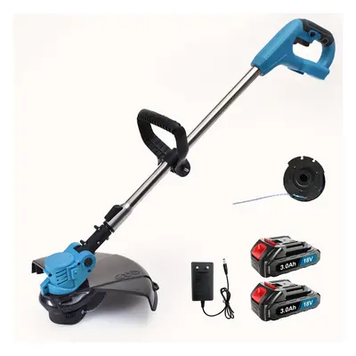 Cordless Strimmer Compatible With Makita 18v Battery, Telescopic Lightweight Grass Trimmer With 