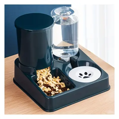 TEMU Automatic Cat Feeder Water Dispenser Set, In Tilted Automatic Pet Food And Water Feeder For