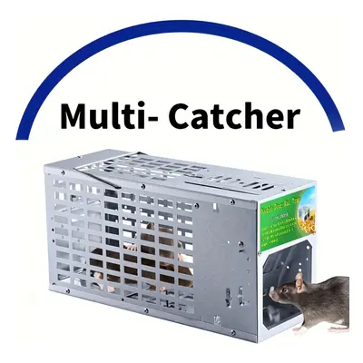 1pc Continuous Catching Mouse Cage Rodent Mouse Trap Rat Trap Cage All Mice And Rat Can Fit In, 