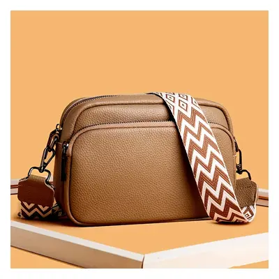 TEMU Women' Crossbody Bag, Casual Solid Bag, Shoulder Bag With Adjustable Geometric Strap