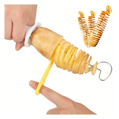 6pcs/set Portable Potato Bbq Skewers For Camping Chips Maker Potato Slicer Potato Spiral Cutter 