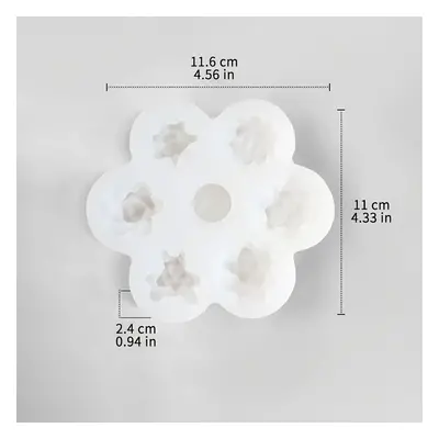 TEMU Silicone Cactus Mold For Candle Making, 7-cavity Succulent Aromatherapy Wax Mold, Handmade,