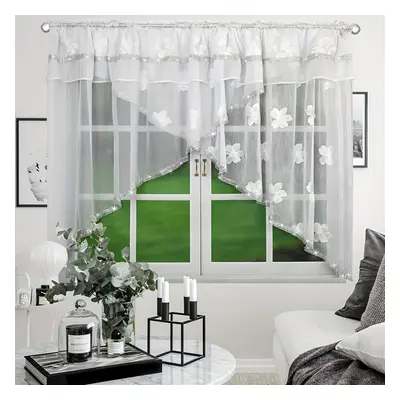 TEMU 1set Fhflyinghome Lam298mj Model Sparkle Line Diamond Cute Print Border Curtain Bedroom Liv