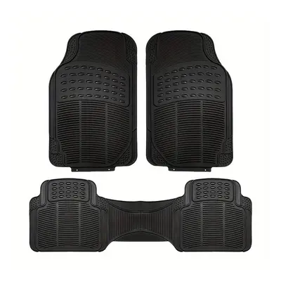 TEMU 3pcs Set Of Car Floor Mats, , Waterproof Pvc, Anti Slip, Car Interior Accessories, Suitable