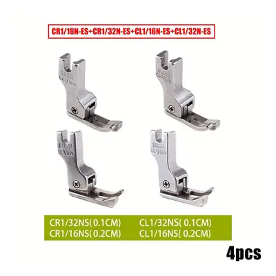 TEMU 4pcs Sewing Machine Presser Foot Set For Knit & Thin Fabrics - Precision Guide, Steel, Idea