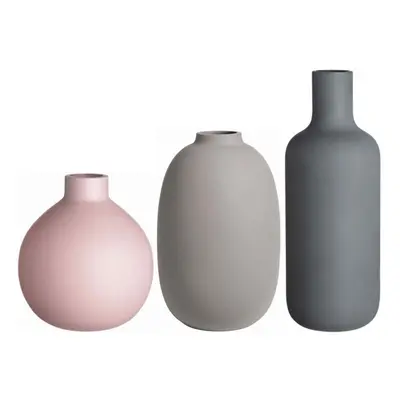 Set Of Ceramic Modern Farmhouse Vase, For Table, Living Room, Shelf, Bookshelf And Entryway Déco