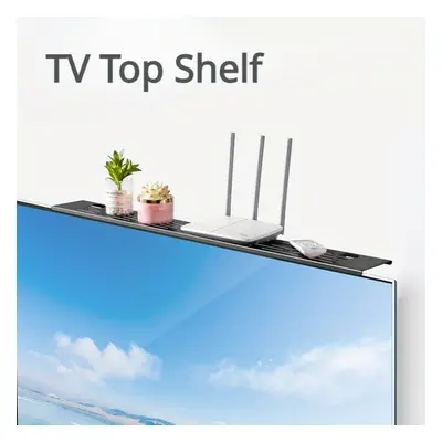 Punch-free Tv Shelf Display Top Hanging Rack Household Router Large Metal Storage Rack