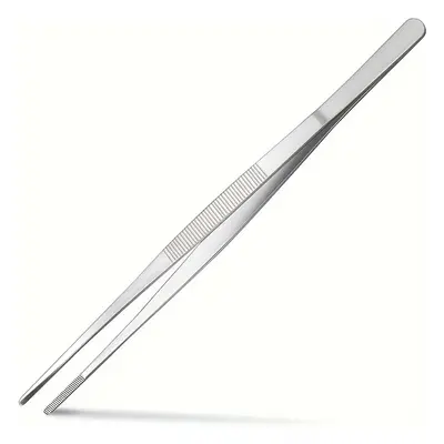 1pc -long Stainless Steel Bbq Tongs - , For & Grilling, & To