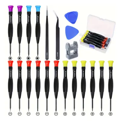 TEMU 21pcs Screwdriver Set - Includes Slotted, , , & For Smartphone, Laptop &