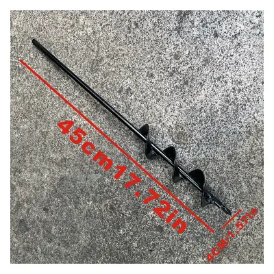 Easy-glide Garden Auger - Durable Steel Spiral Drill Bit For Quick Digging, Perfect For Flower P