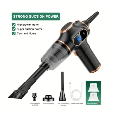 TEMU Belibuy Handheld Vacuum Cleaner, Rechargeable, Wireless Car Vacuum Cleaner, Portable Vacuum