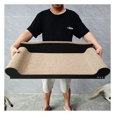 TEMU Scratcher Lounge - Corrugated Cardboard, 700mm Long, & , Ideal For Cats Up To Lbs, Claw Car