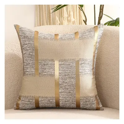 TEMU 2pcs Golden Color Pillowcase Throw Pillow Cover Cushion Cover With Geometric Pattern Jacqua