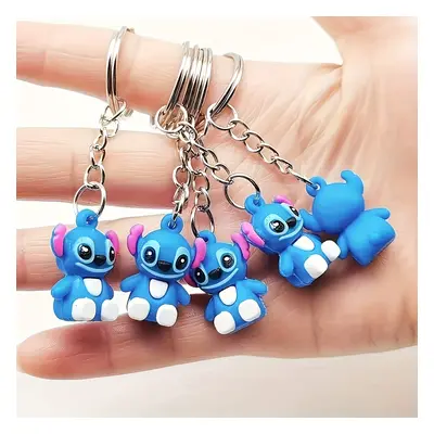 Dutrieux 5pcs Plastic Anime Keychain Set, Cute Keyrings, Fashion Couple Bag Accessory, Car Penda