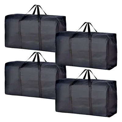 TEMU 2/4pcs Extra Large Moving Bags With Strong Zippers & Carrying Handles, Storage Bags Storage