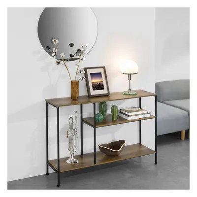 TEMU Console Table End Table Side Table With Storage Shelves, Fsb35-pf