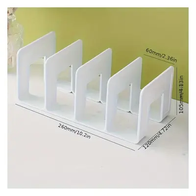 Plastic Book Stand Organizer, Multi-purpose Magazine Storage Holder, Desk Shelf For Office And S