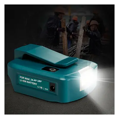 Newest Adapter Led Light Working Lamp With Usb For Mobile Phone Charger Suit For Makita 14.4v 18