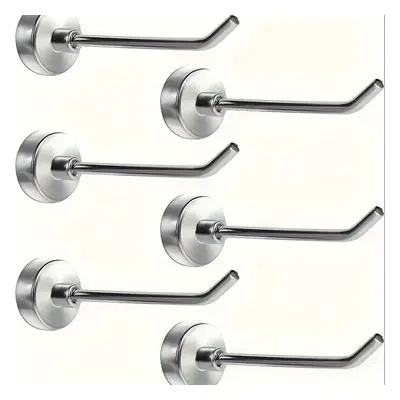 6 Pack Of Heavy Duty Magnetic Cruise Hooks - Large Metal Magnets For Hanging Kitchen Tools, Bbq 