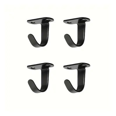 4pcs Contemporary Metal Ceiling Hooks, Under-shelf Towel/robe Clothes Hangers, Heavy-duty Coat H