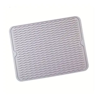 1pc Silicone Dish Drying Mat For Multiple Usage, Anti-slip Soft Silicone Coaster With Water Coll