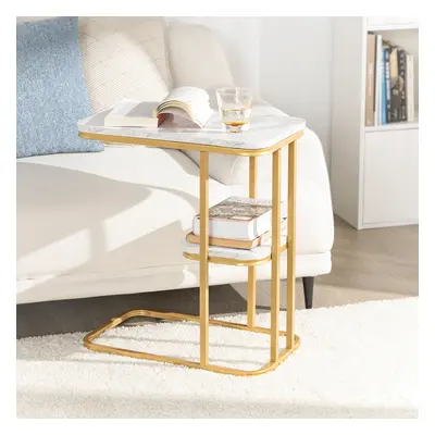 TEMU Modern Side Table Sofa End Coffee Table Low Table Bedside Table Effect, Fbt110-g