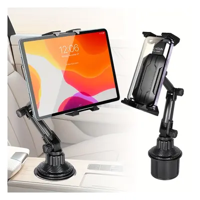 TEMU Cup Holder Tablet Mount & Phone Mount For Car, Adjustable Base Tablet Car Cradle Holder Pho