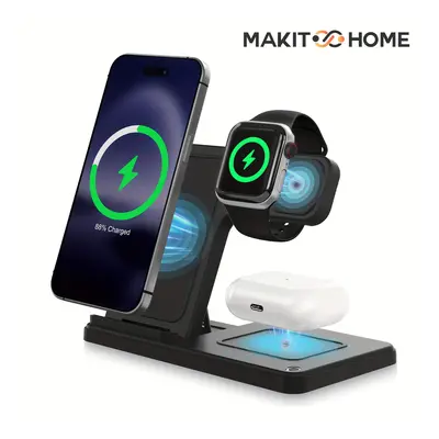 TEMU In Fast Wireless Charger, Foldable Wireless Charging Station Suitable For Iphone 14 Pro Max