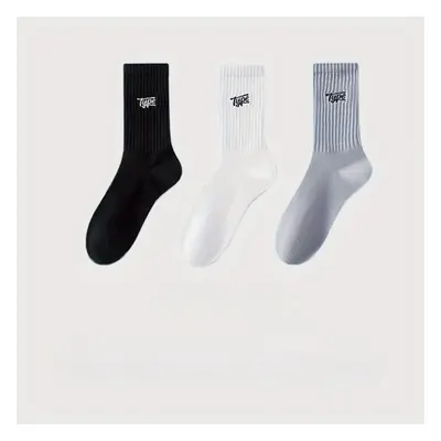 TEMU Pairs Of Men's Breathable Crew Socks - Colorful Design, And Fashion Socks For Men Spring/au