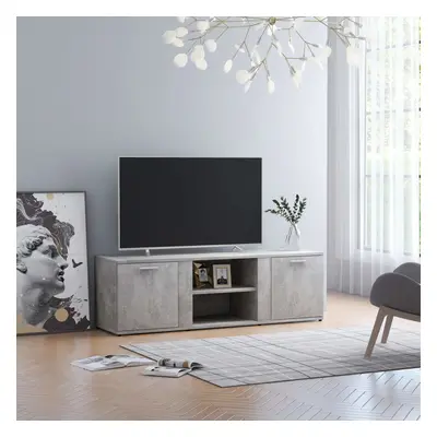 TEMU Tv Holder Concrete Grey 120x34x37cm Wood