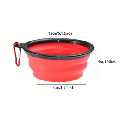 TEMU Portable Folding Water Bowl, Portable Pet Food Bowl, Collapsible And Durable Tpr Cat And Do