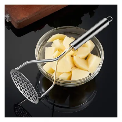 1pc Stainless Steel Potato Masher, 9.96in Press, Potato Crusher, Kitchen Gadget For , Metal Pota