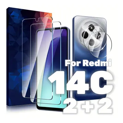 TEMU 2- Xiaomi 14c Tempered And , 9h Hardness, -scratch, -free Installation