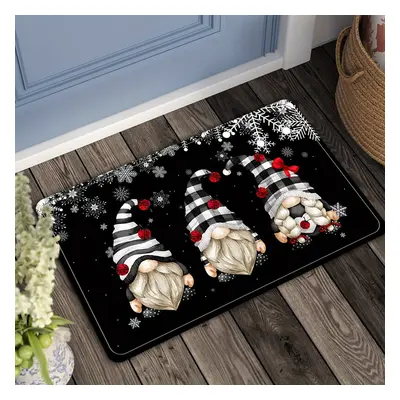 Santa Claus Mat - Absorbent, Non-slip Runner Rug For Home & Laundry Room Decor, Hand Wash Only, 