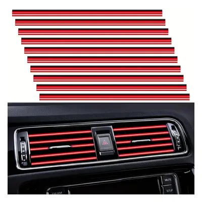 TEMU 20pcs Car Air Conditioner Air Outlet Decorative Strips, Bendable Diy Decorative Strips, Uni