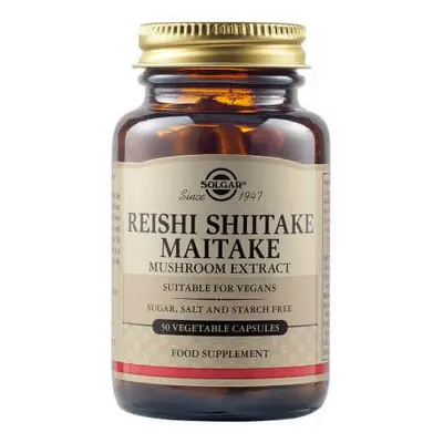 ​​​​​​​Estratto di fungo Reishi Shiitake Maitake, 50 capsule, Solgar