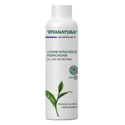 Lozione purificante antiacne con tea tree oil, 150 ml, Vivanatura