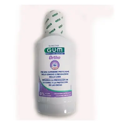 GUM Ortho Collutorio 0% Alcol Antiplacca 300 ml