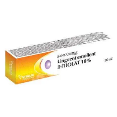 Unguento emolliente Ichthiolate 10% Santaderm, 30 ml, Vitalia