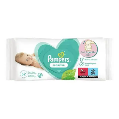 Salviette umidificate sensibili, 52 pezzi, Pampers