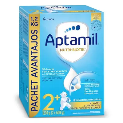 Latte in polvere Aptamil Junior 2+, 2-3 anni, 1200 gr, 24-36 mesi, Nutricia