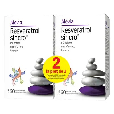 Resveratrol Sincro, 60 compresse, Alevia (prezzo speciale 1+1)