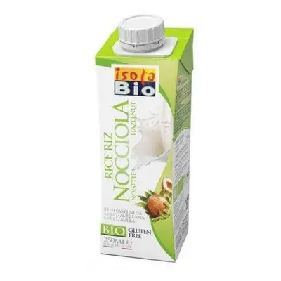 Bevanda vegetale biologica di riso con nocciole, 250 ml, Isola