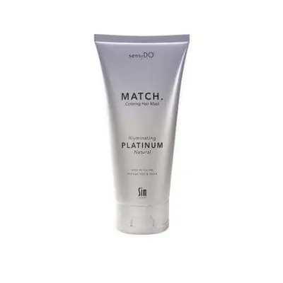 Maschera per capelli colorante platino illuminante, 200 ml, Sensido Match