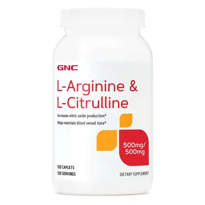 Gnc L-arginina e L-citrullina, L-arginina e L-citrullina, 120 Tb