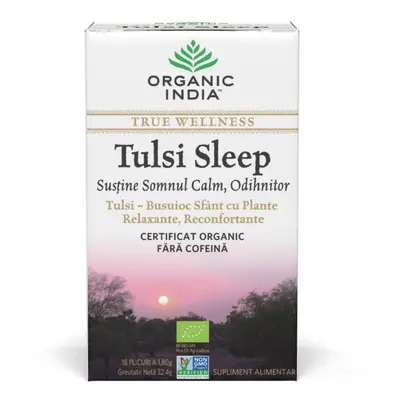 Tulsi Sleep Tea Sonno calmo e riposante, 18 bustine, Organic India