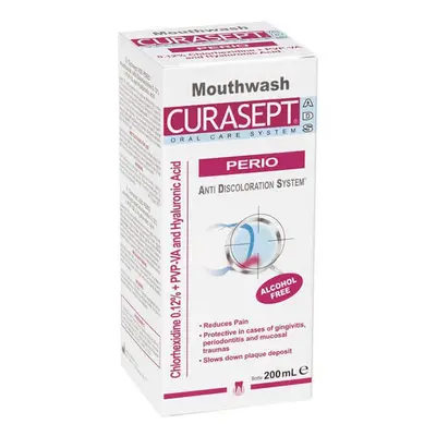 Collutorio con clorexidina 0,12% Perio Curasept, 200 ml, Curaprox