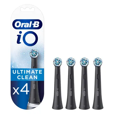 Ricambi spazzolino elettrico iO Ultimate Clean, Nero, 4 pezzi, Oral-B