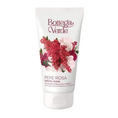 Crema mani idratante con estratto di pepe rosa, 75 ml, Bottega Verde